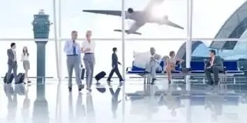 Business Travelers at PHX Sky Harbor Airport