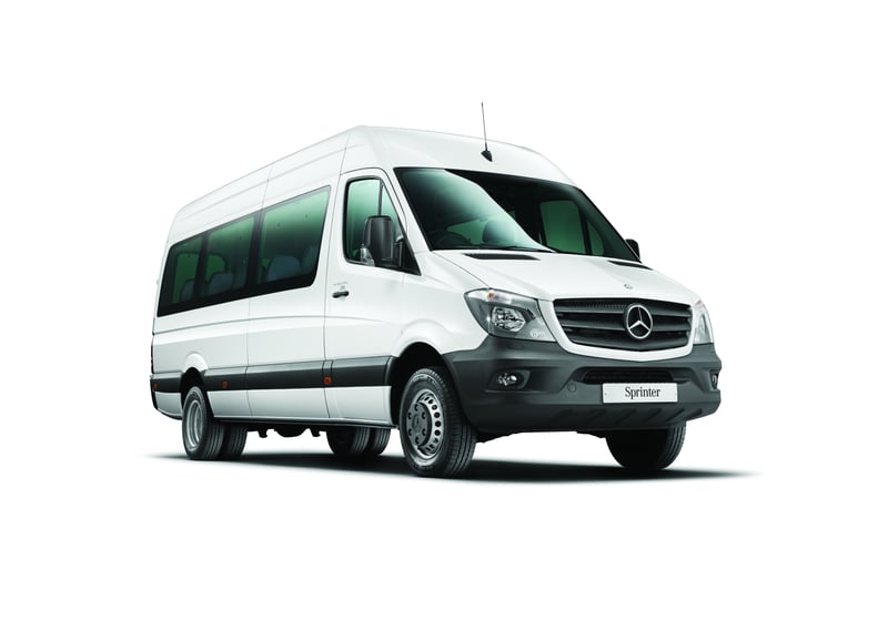 White Mercedes Sprinter