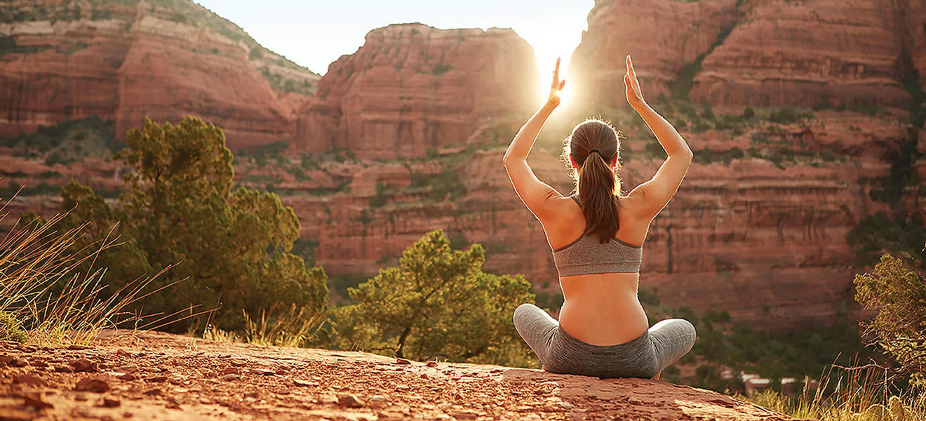 yoga pose sedona